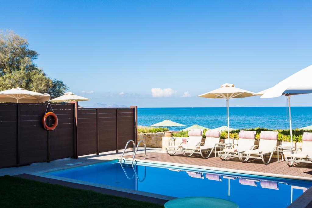 Iris Luxury Beach Front Residence With Pool & Bbq, By Thinkvilla Rethymno Exterior foto