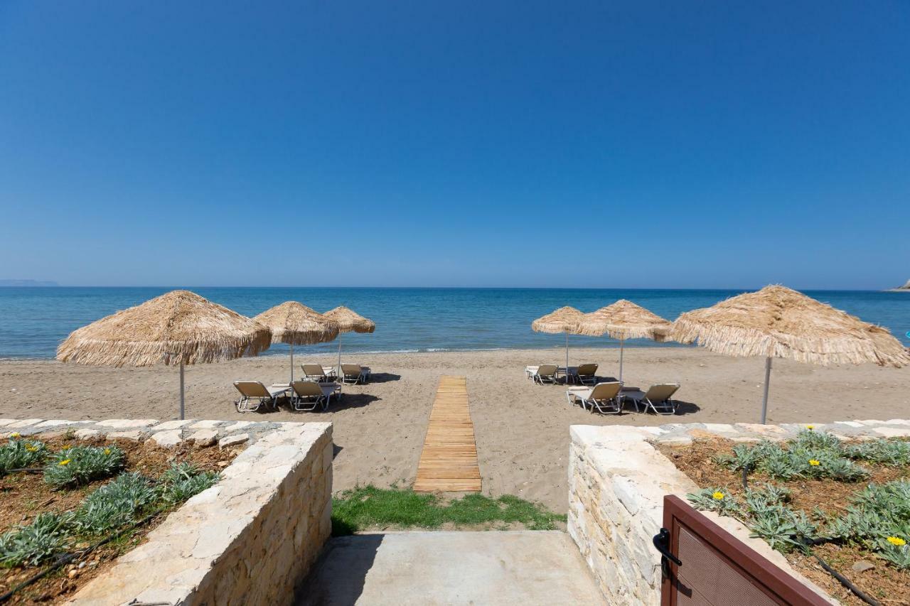 Iris Luxury Beach Front Residence With Pool & Bbq, By Thinkvilla Rethymno Exterior foto