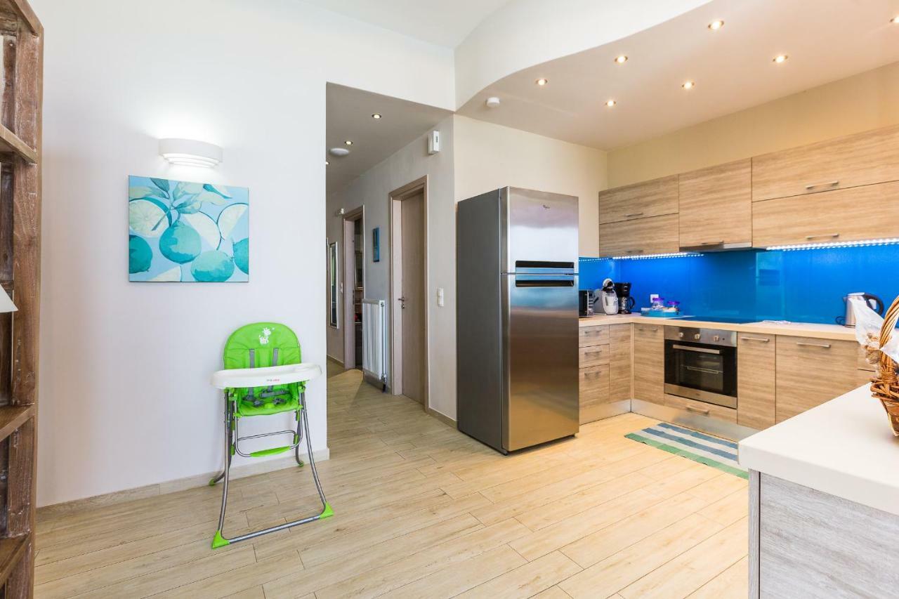 Iris Luxury Beach Front Residence With Pool & Bbq, By Thinkvilla Rethymno Exterior foto